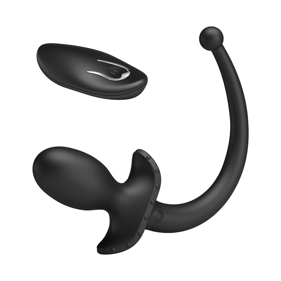 MR PLAY - WIRELESS REMOTE CONTROL ANAL AND PERINEUM VIBRATOR BLACK